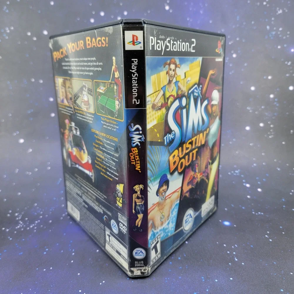 The Sims Bustin Out PS2 PlayStation 2 Game EA Games 2003 CIB Manual SLUS 20842
